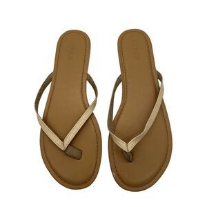 J Crew Shoes‎ Womens Size 10 Tan Beige Flip Flop Sandals BW890 Casual